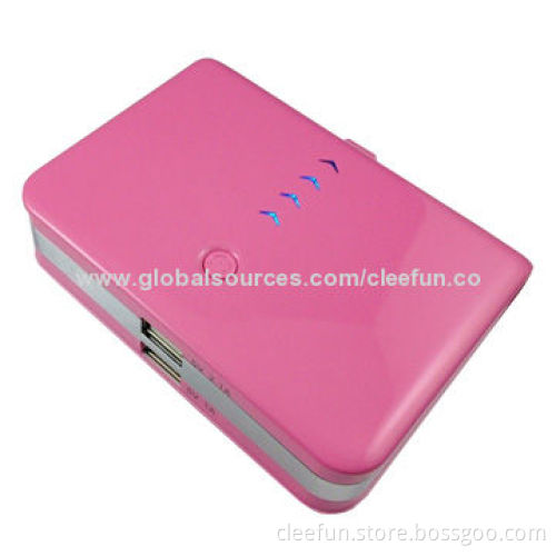 Emergency Mobile Phone Charger with 5V/1,000mAh, 5V/2,100mAh Dual Output